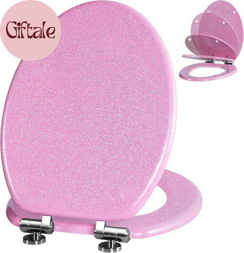 Glitter toilet seat - toilet,