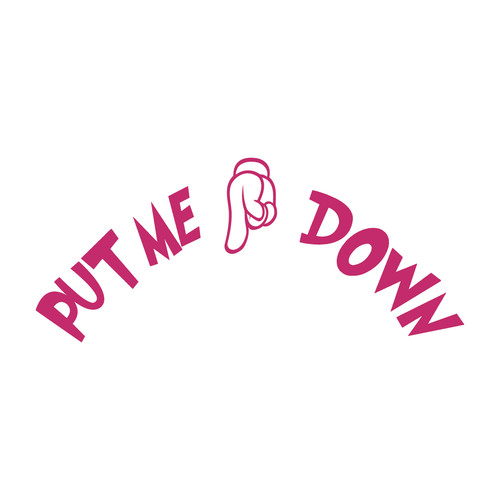 Put down decal bath toilet - down,