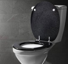 Bathroom Glitter Toilet Seat