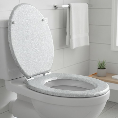 Glitter toilet seat molded - glitter,