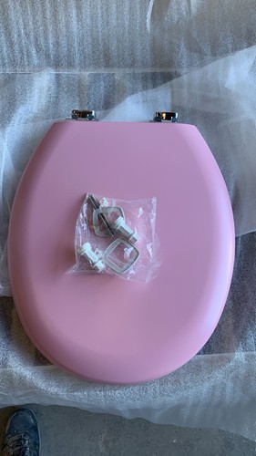 Confetti pink toilet seat - confetti,